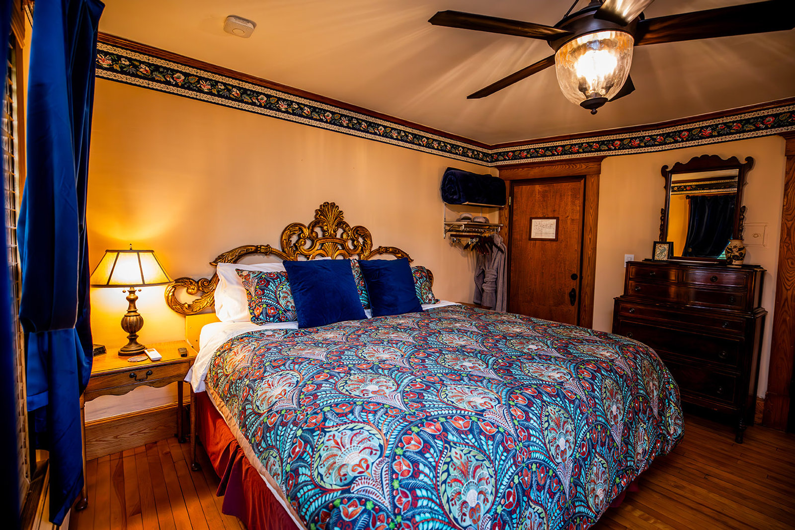 Champlain Room, king bed with wardrobe